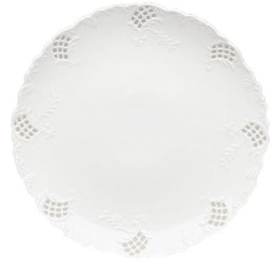 Porcelain Scalloped Edge Charger
